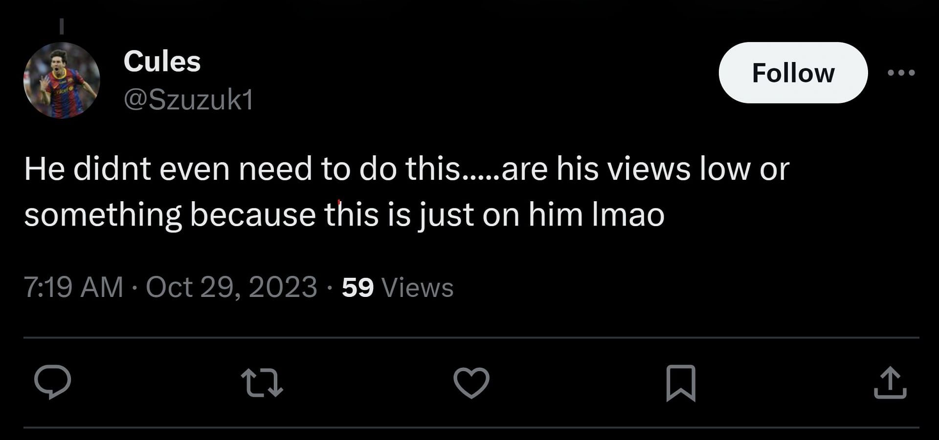 The online community on X weighs in on the content creator&#039;s clip 2/2 (Image via Drama Alert/X)