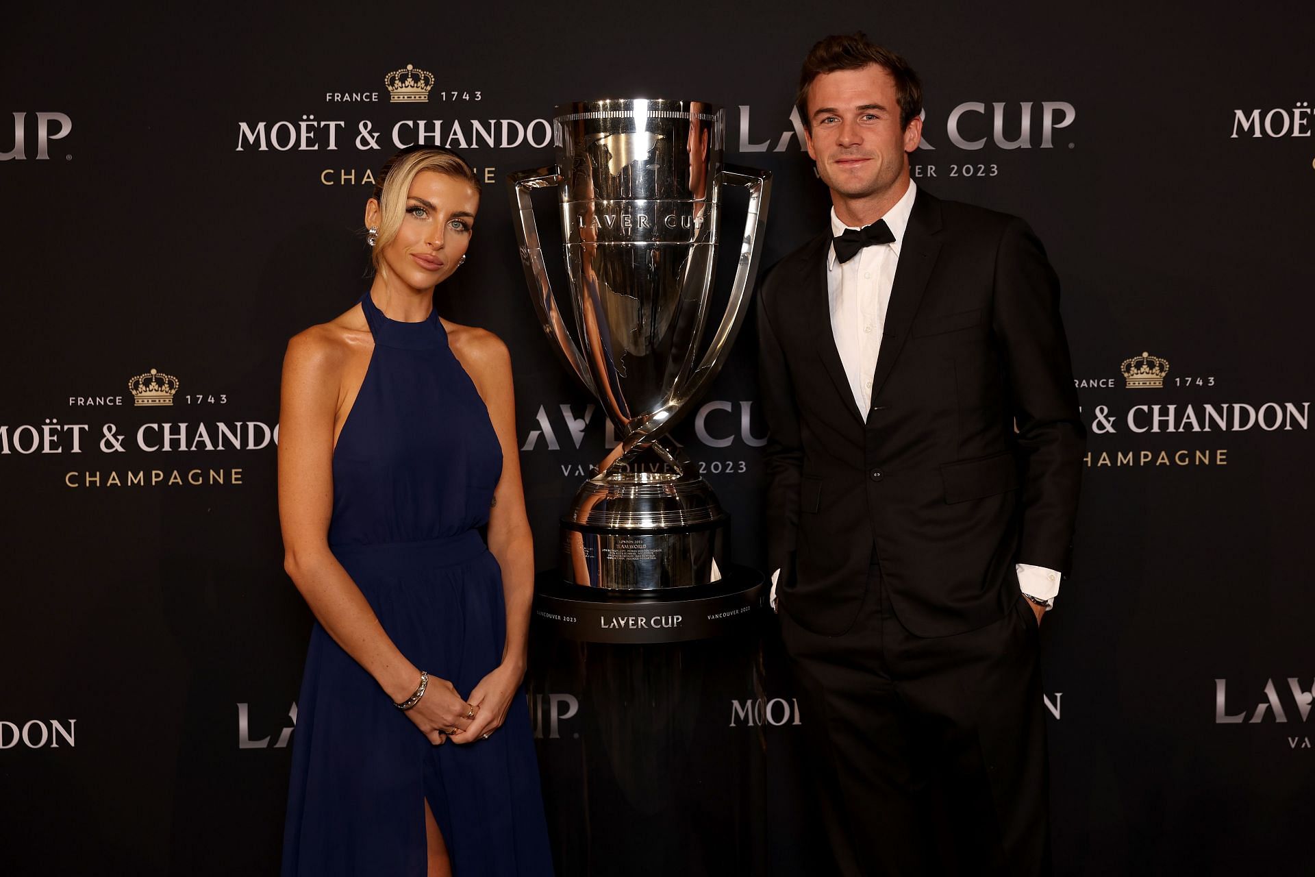 The couple pictured at the Laver Cup 2023