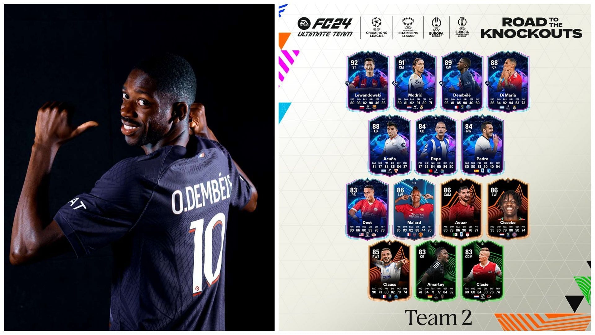 RTTK Team 2 is now live (Images via PSG and EA Sports)