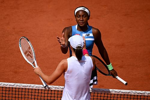 Coco Gauff and Iga Swiatek at the 2023 Roland Garros