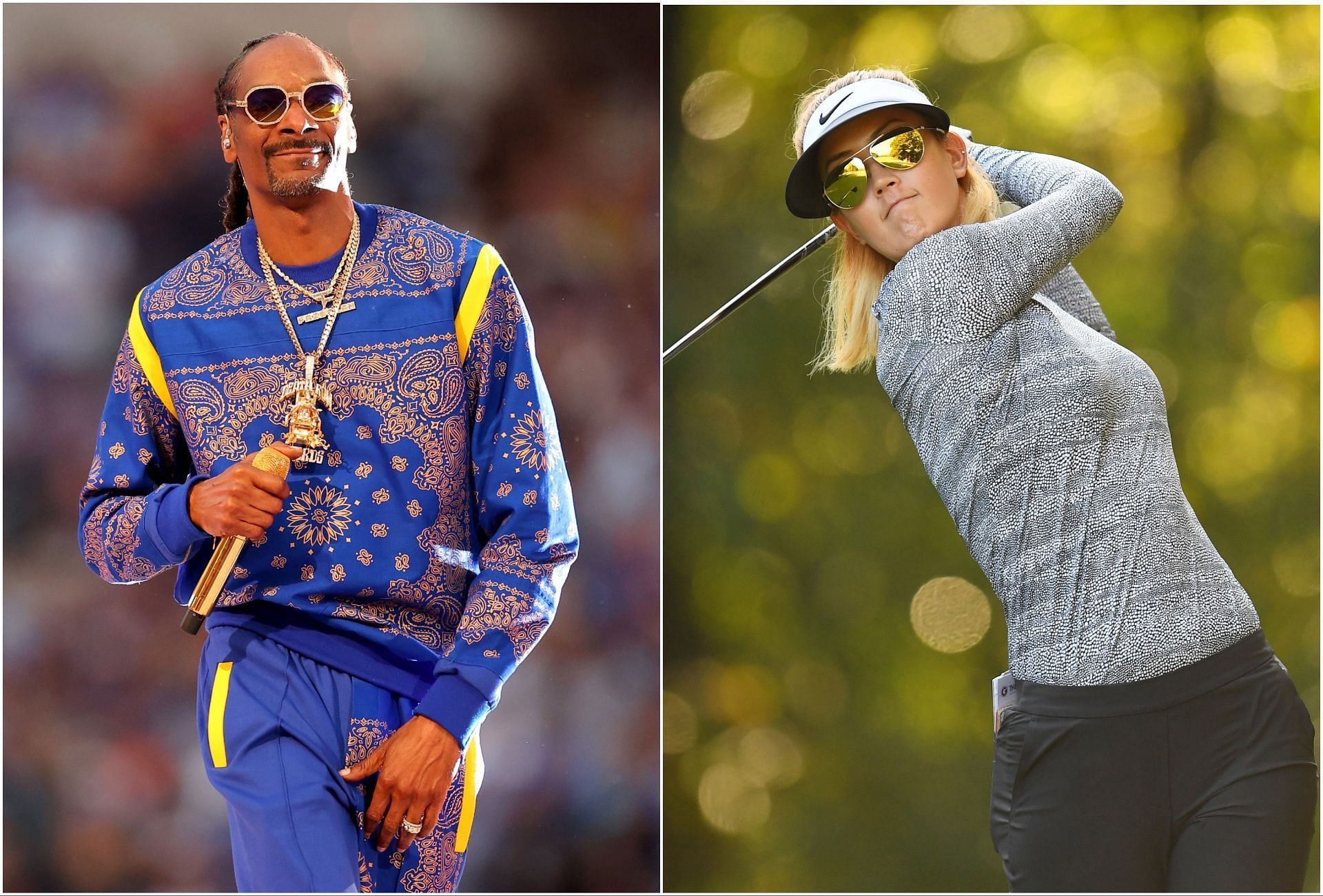 Snoop Dogg and Michelle Wie West (via Getty Images)