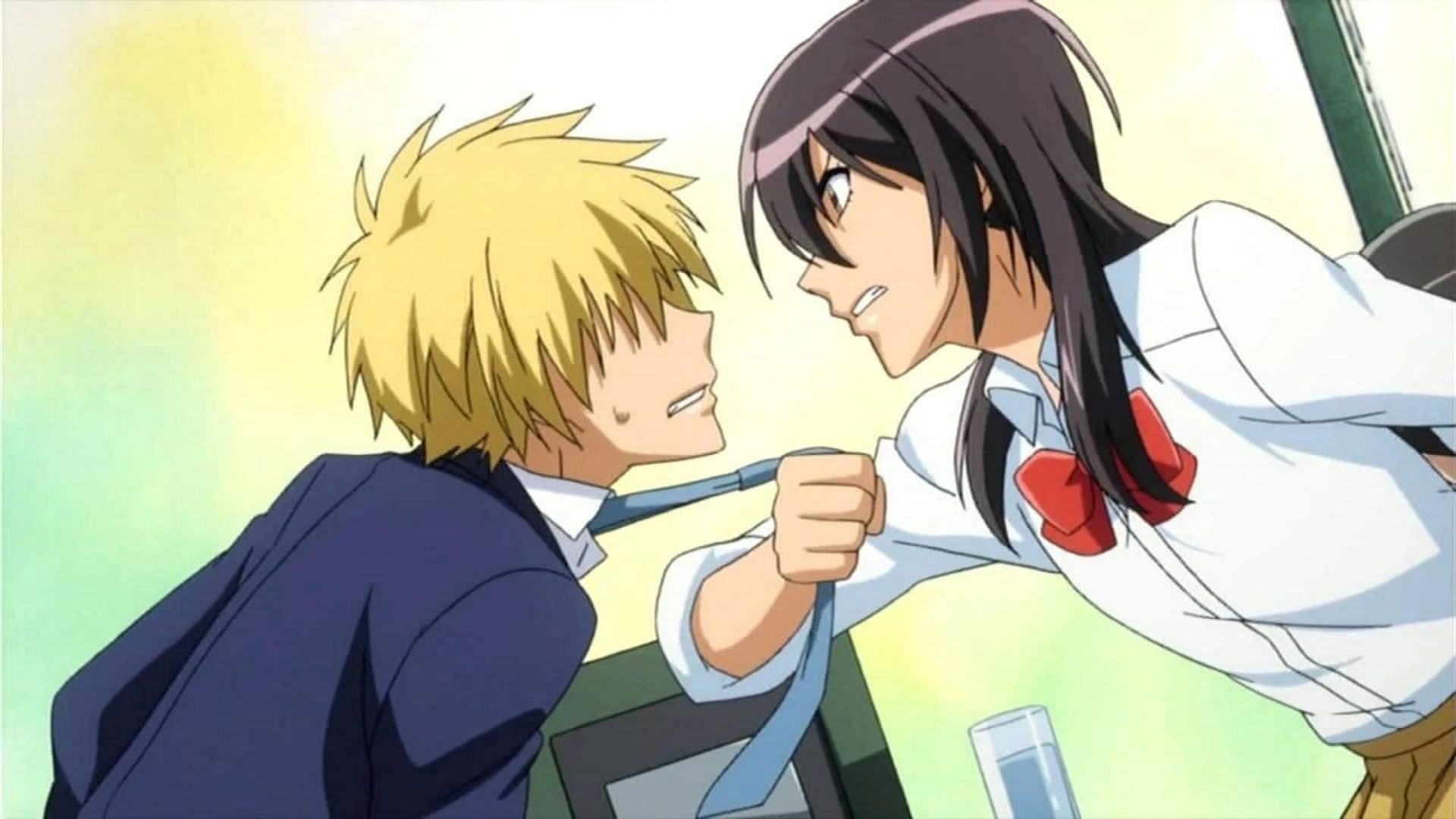 Misaki and Takumi as shown in the anime (Image via Studio J.C.Staff)