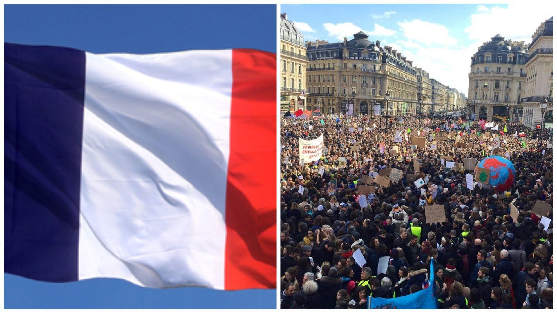 The French nun received hilarious compliments from netizens for tackling the environmental protestor (Image via French embassy / X / @MikeHudema)