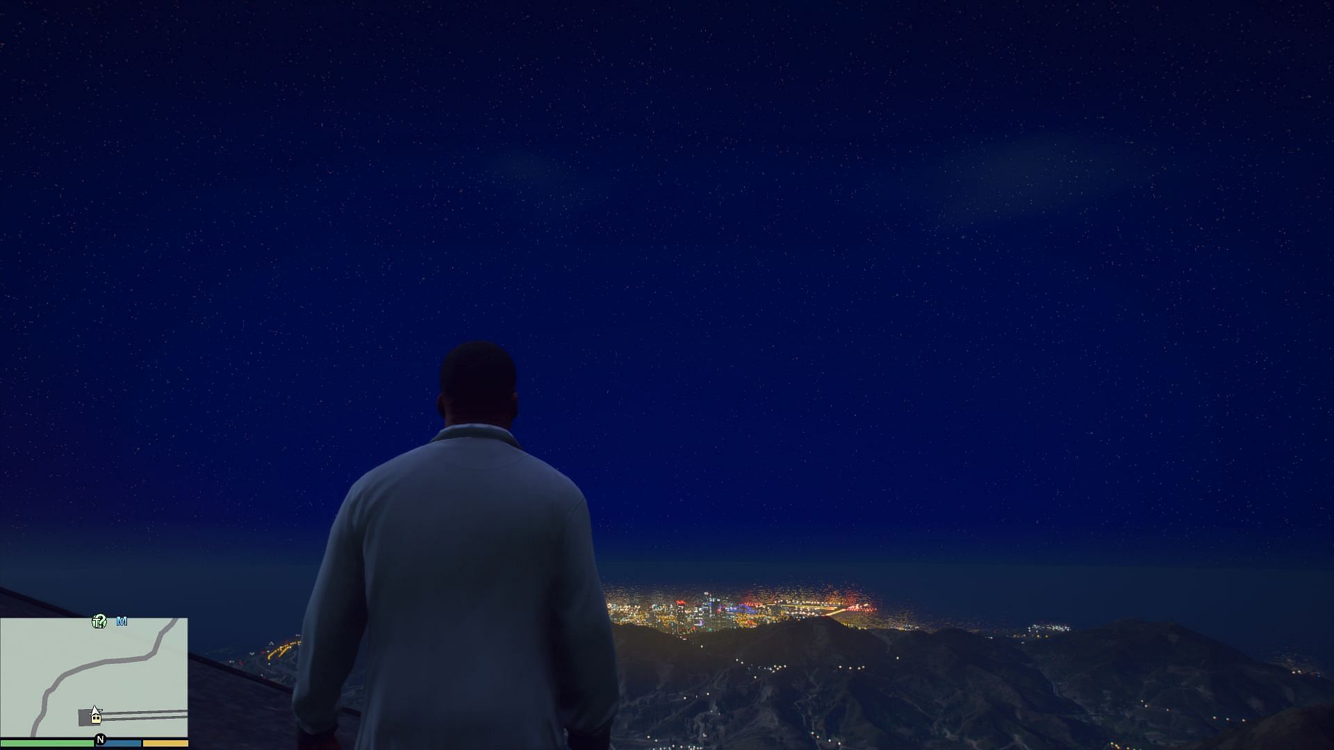 A screenshot of the modded Red Dead Redemption Night Sky (Image via MaxLuk)