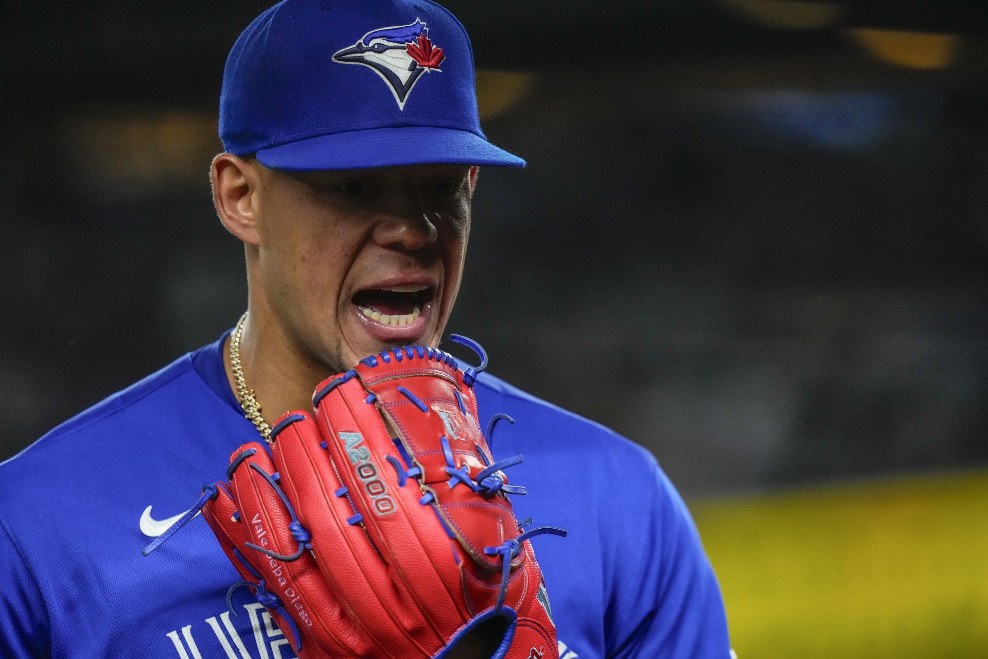 Starting pitcher Jose Berrios of the Toronto Blue Jays pitches