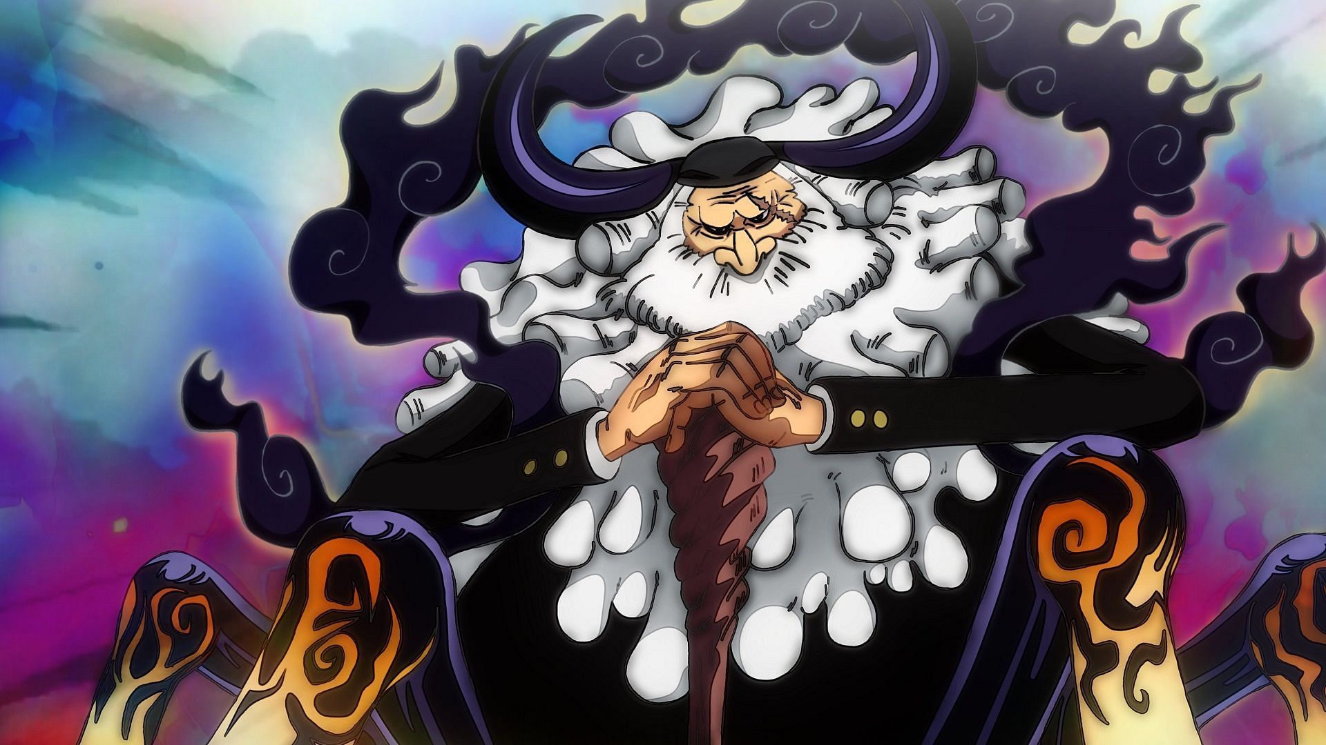 Saint Saturn&#039;s yokai-like transformation (Image via Eiichiro Oda/Shueisha, One Piece)