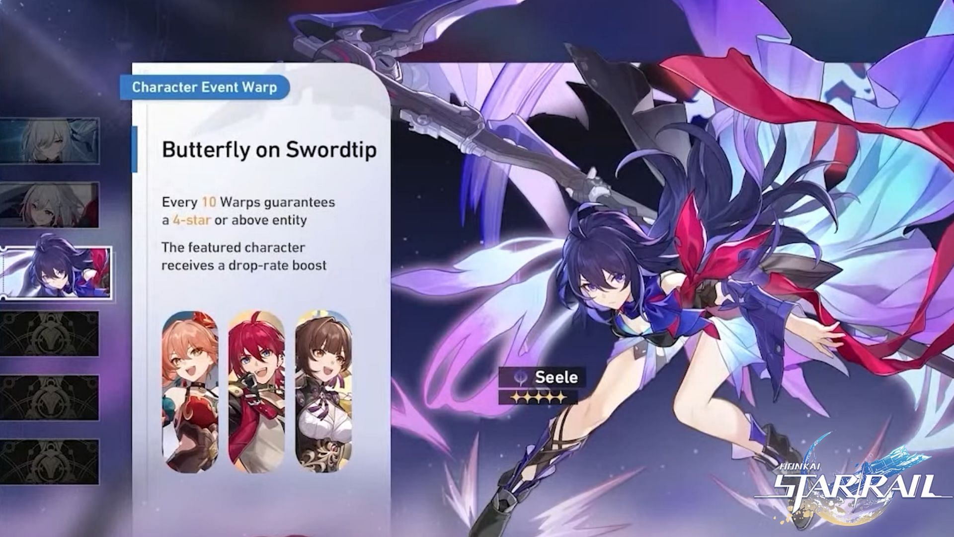 Everything players need to know about the Butterfly on Swordtip event Warp banner (Image via HoYoverse)