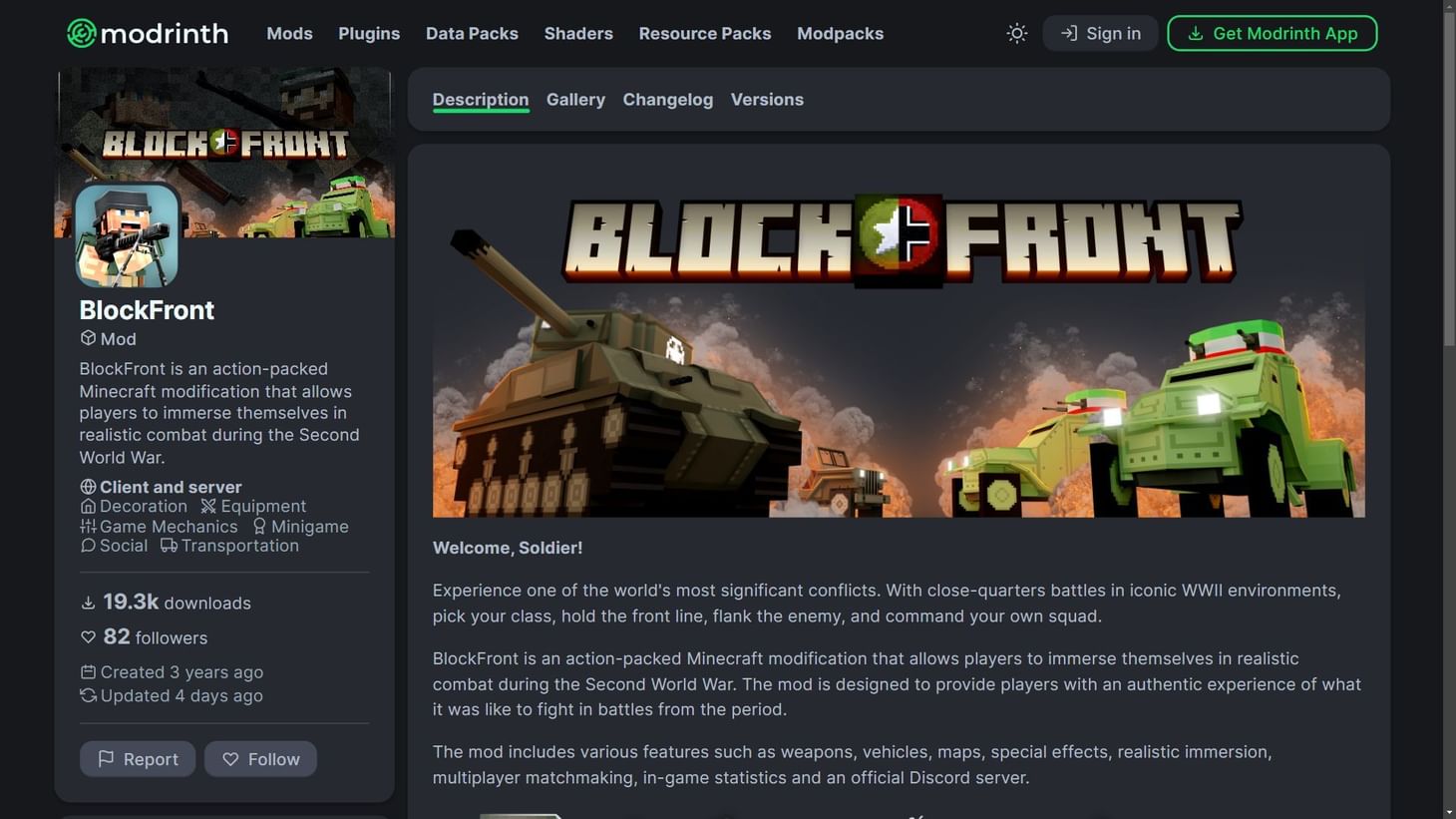 Minecraft modpack turns game into a World War II battlefield