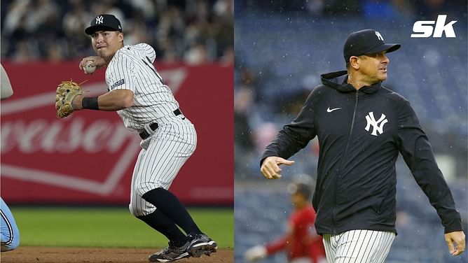 New York Yankees manager Aaron Boone believes rookie shortstop Anthony Volpe will win a Gold Glove this season - "The guy's gonna win the Gold Glove"