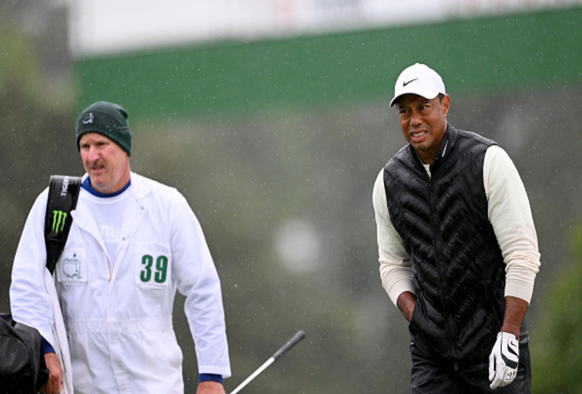 Woods during his last tournament so far, The Masters, 2023 (Image via Getty).