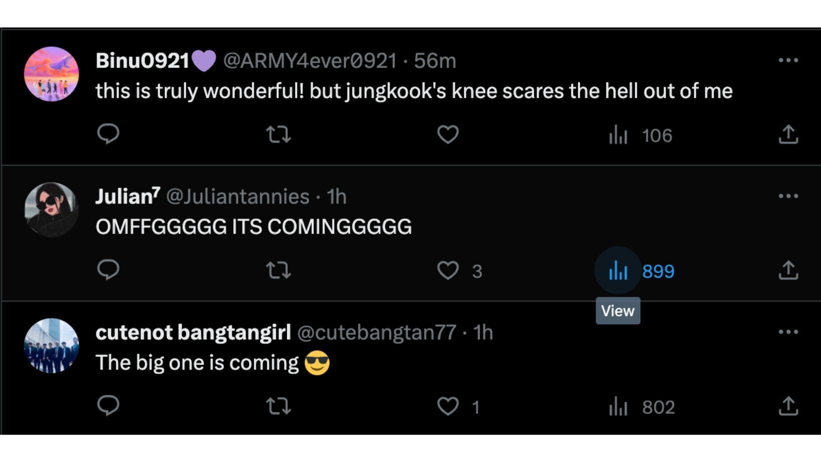 @ARMY4ever0921, @Juliantannies &amp; @cutebangtan77 commented on the post by @BABY97CANDY