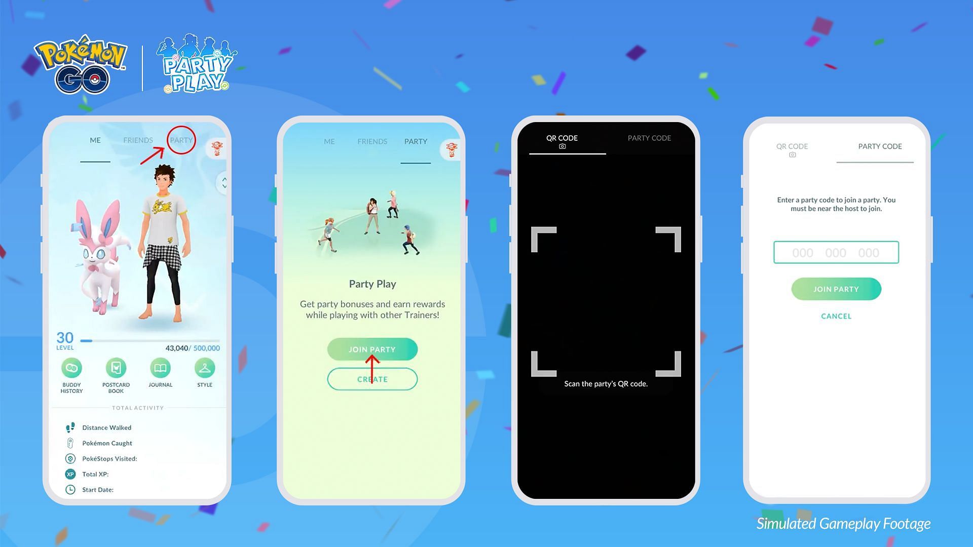 How to join a Party (Image via Niantic)