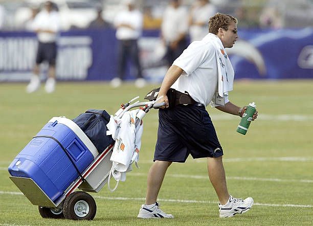 Waterboy working for the Chargers