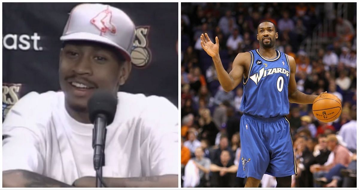 Gilbert Arenas takes a shot at the NBA for criticizing Allen Iverson for missing practice