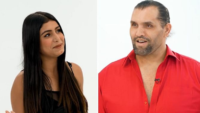 Woman says she 'melted' when she saw The Great Khali; he has an epic one-word reaction