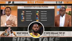 "Hold on, I can't breathe": Stephen A. Smith astounded as Shannon Sharpe leaves his 'GOAT' LeBron James out of his top 5