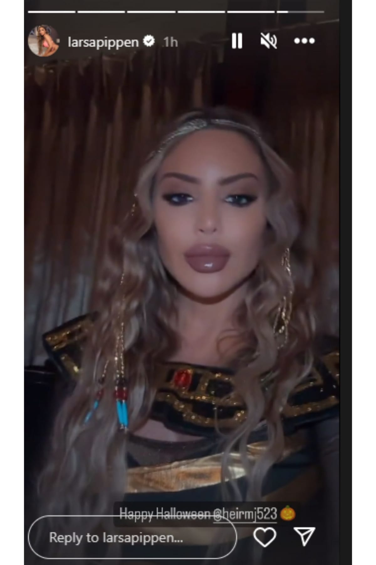 Marcus Jordan Larsa Pippen dons 95 Nile Queen Catsuit outfit as she