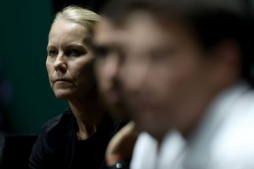 Serena Williams' ex-coach at the BNP Paribas WTA Finals Singapore