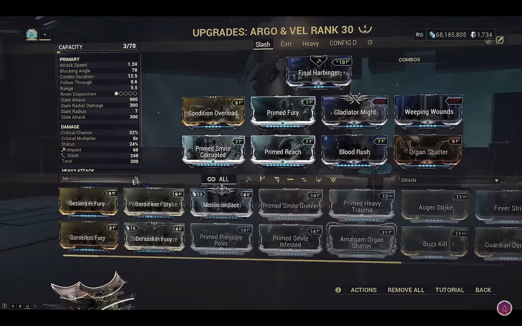 Argo and Vel build utilizing both status and critical (Image via Digital Extremes)