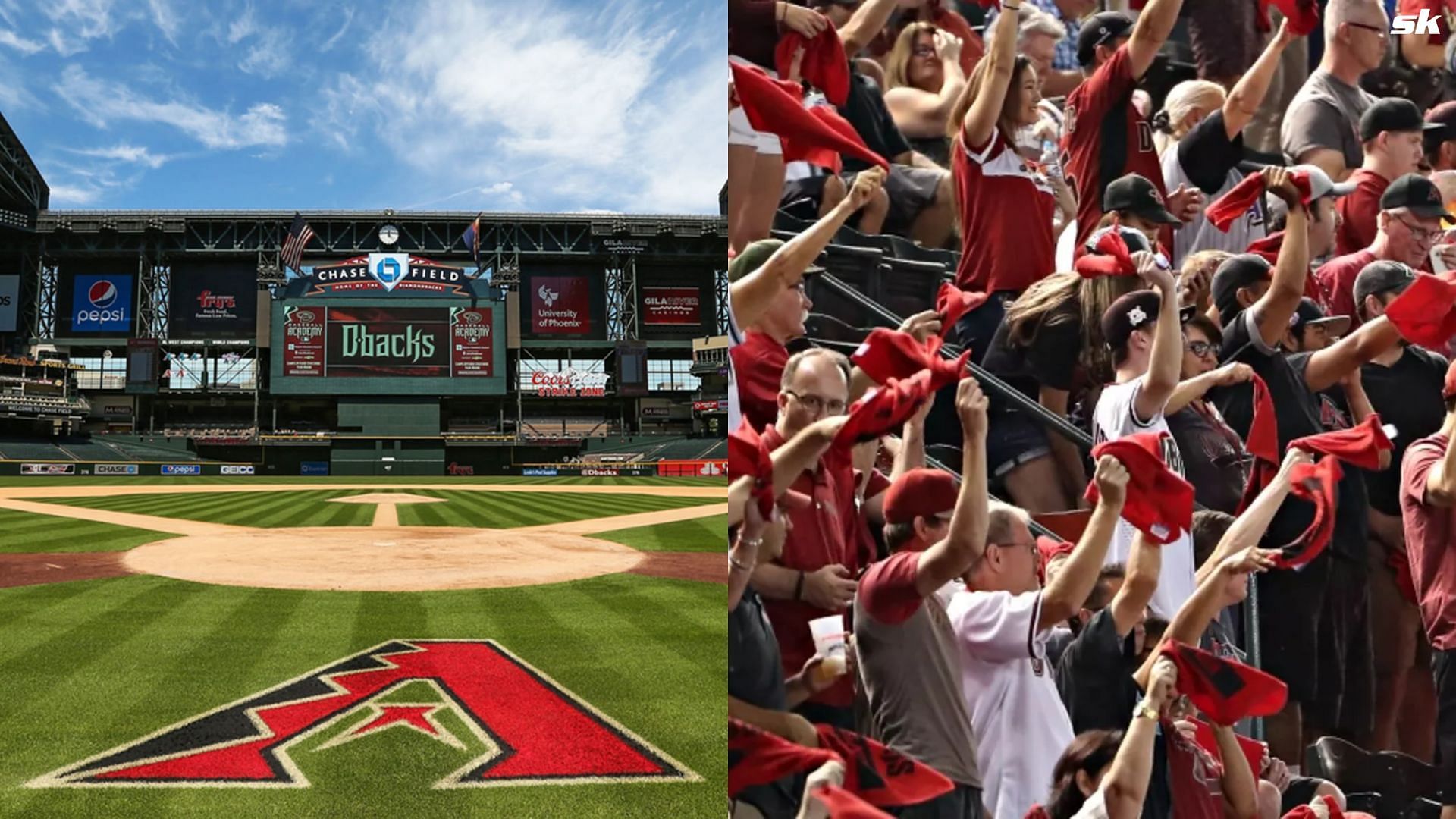 The roofs will be open at Chase Field tonight