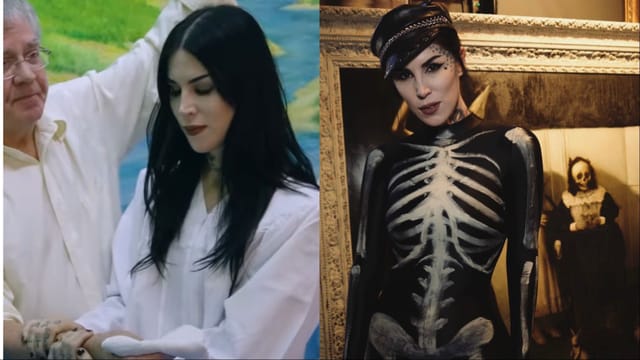 Why is Kat Von D covering her tattoos? Baptism video goes viral as