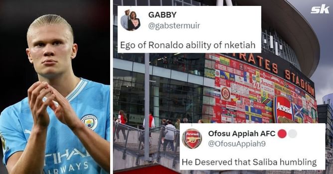“Ego of Ronaldo, ability of Nketiah” – Fans troll Erling Haaland as ‘arrogant’ pre-match interview resurfaces after loss against Arsenal