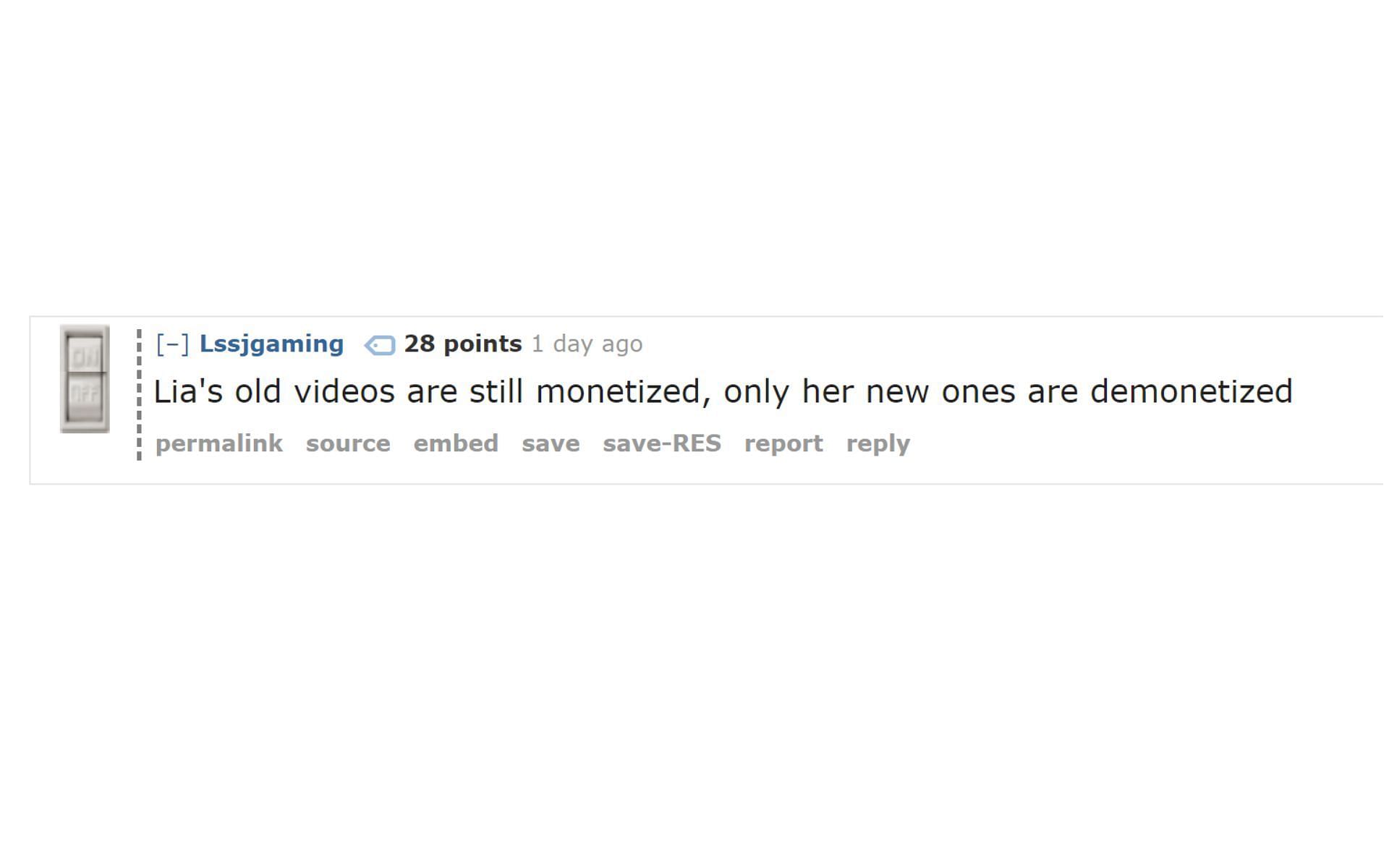 Redditors discussing the YouTuber&#039;s channel 1/3 (Image via Reddit)