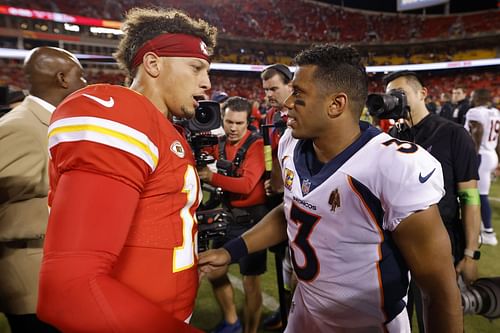 Russell Wilson at Denver Broncos v Kansas City Chiefs