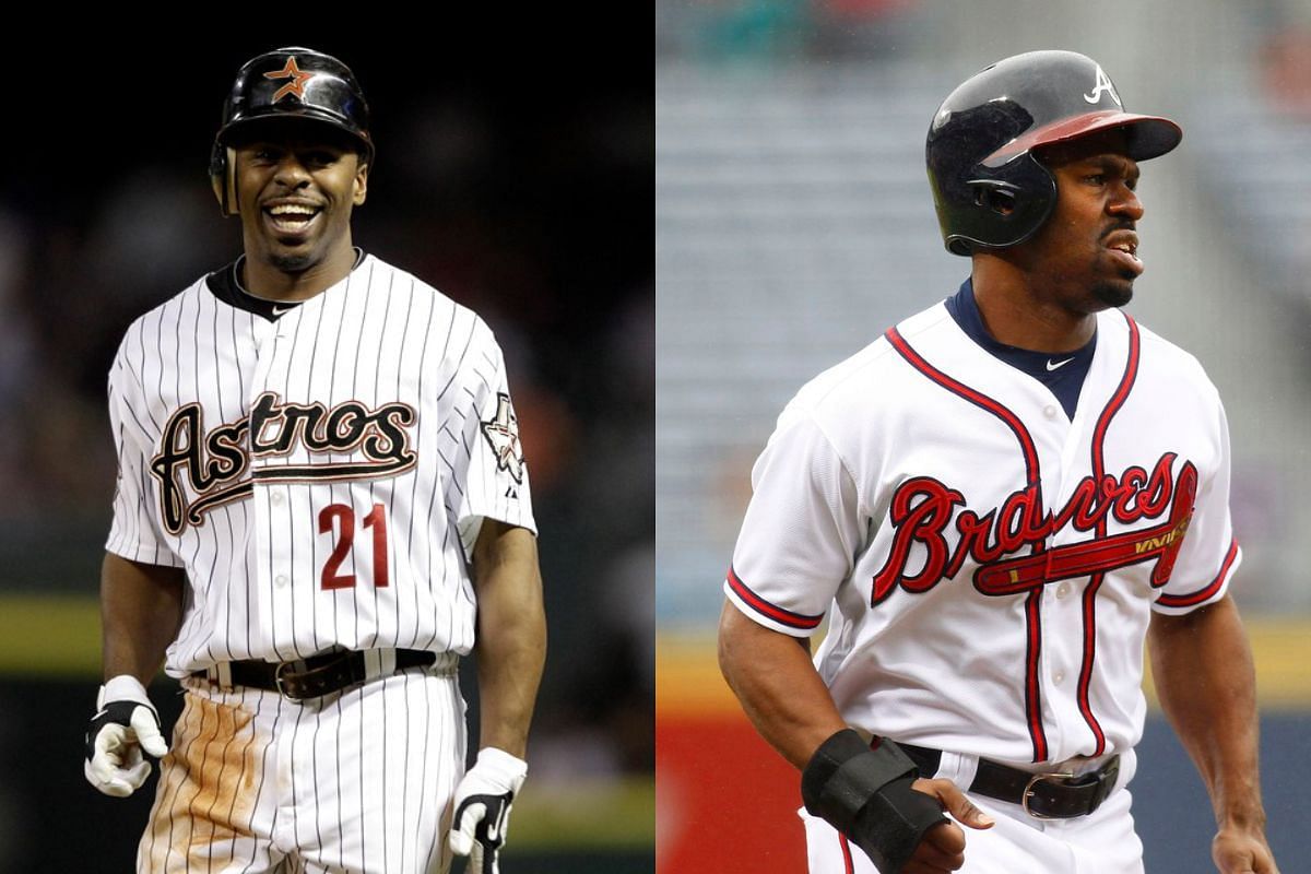 Which Braves players have also played for the Astros? MLB