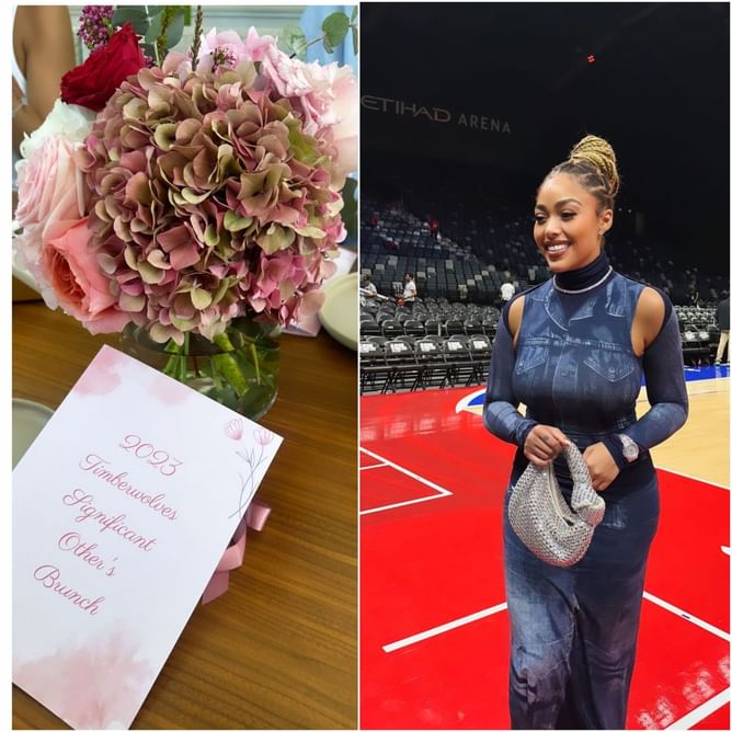 “Always taking shots of something”: Karl-Anthony Towns’ girlfriend Jordyn Woods seemingly has a blast at Timberwolves’ brunch in Abu Dhabi