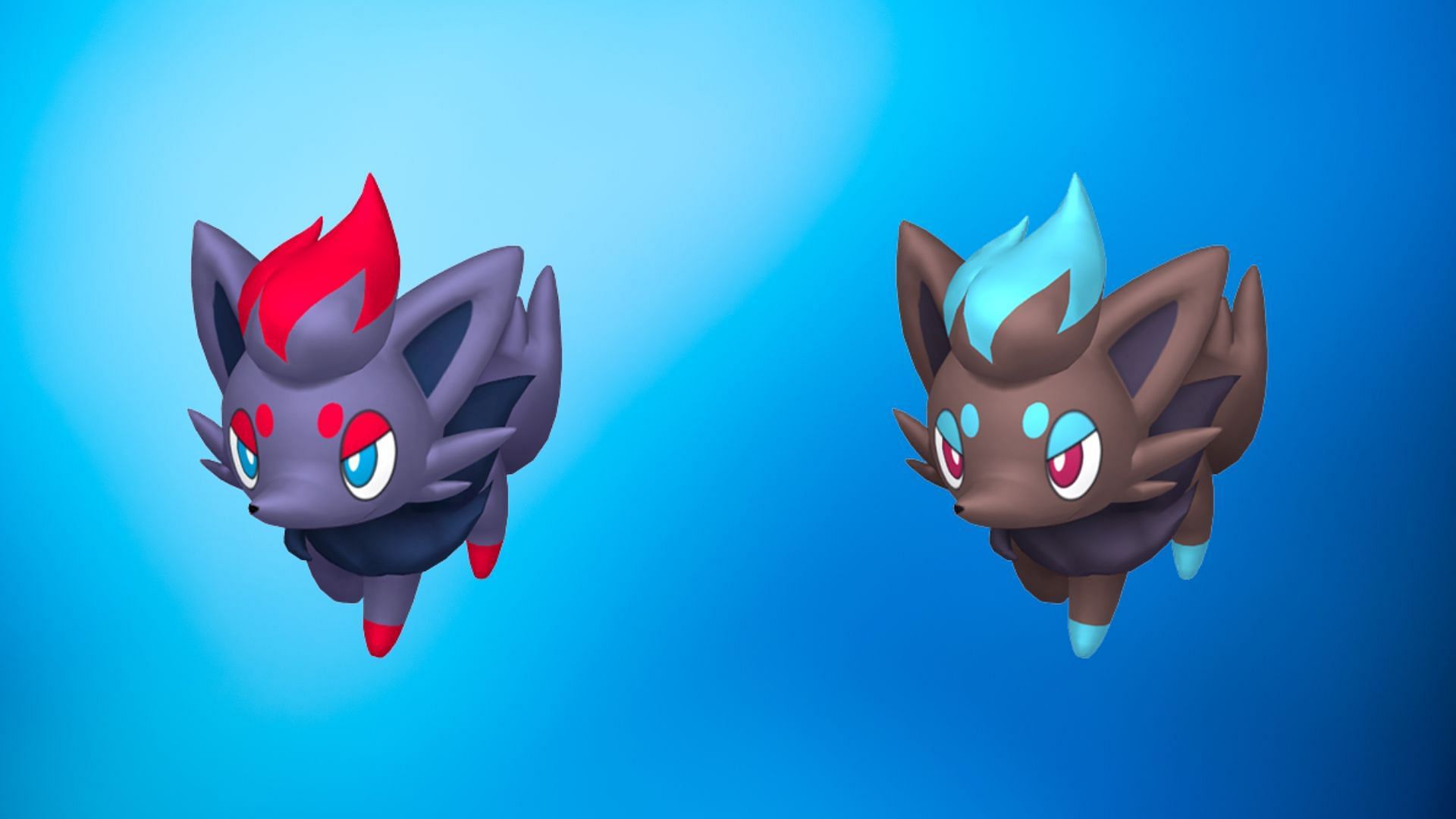 Regular and shiny Zorua (Image via TPC)