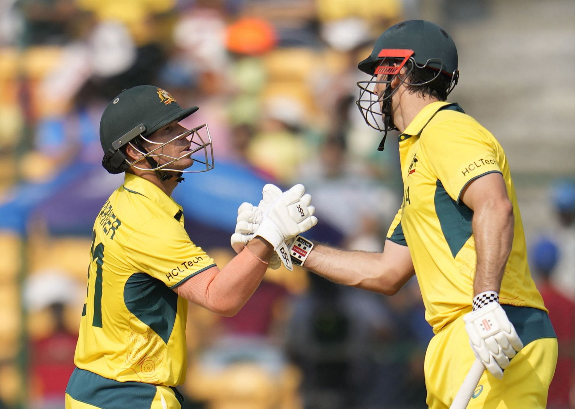 David Warner and Mitchell Marsh strung together a 259-run opening-wicket partnership. [P/C: AP]