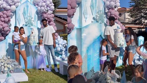 Andrew Wiggins' daughter's 'Frozen' themed party