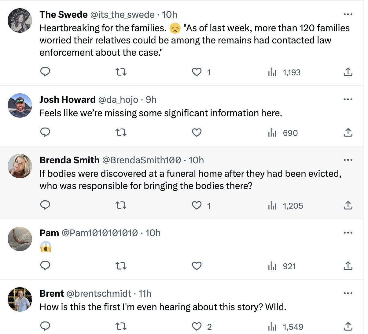 Social media users reacted to 189 bodies being discovered from inside the green burial home in Colorado. (Image via X)