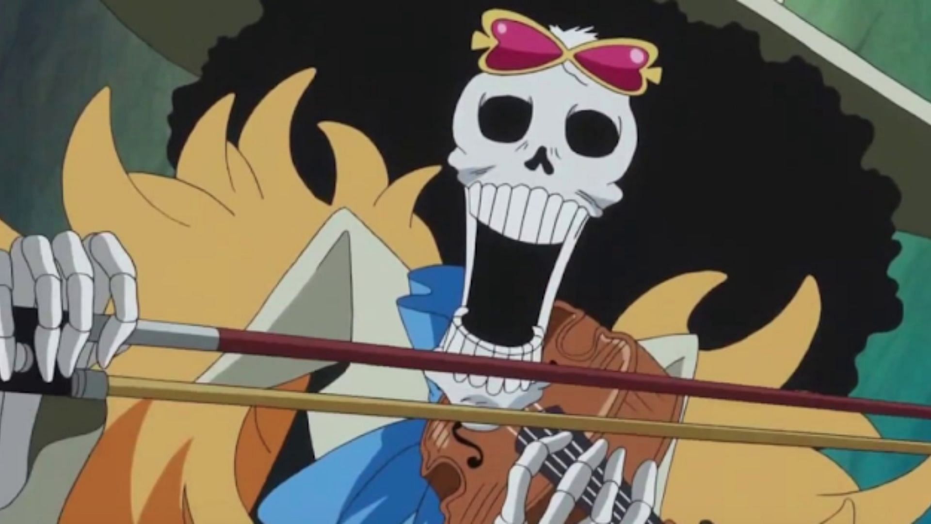 Brook as shown in anime (Image via Studio Toei Animation)