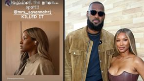 "M-V-P of the whole spot": LeBron James shows love to Savannah James after 'Beats' promo goes viral