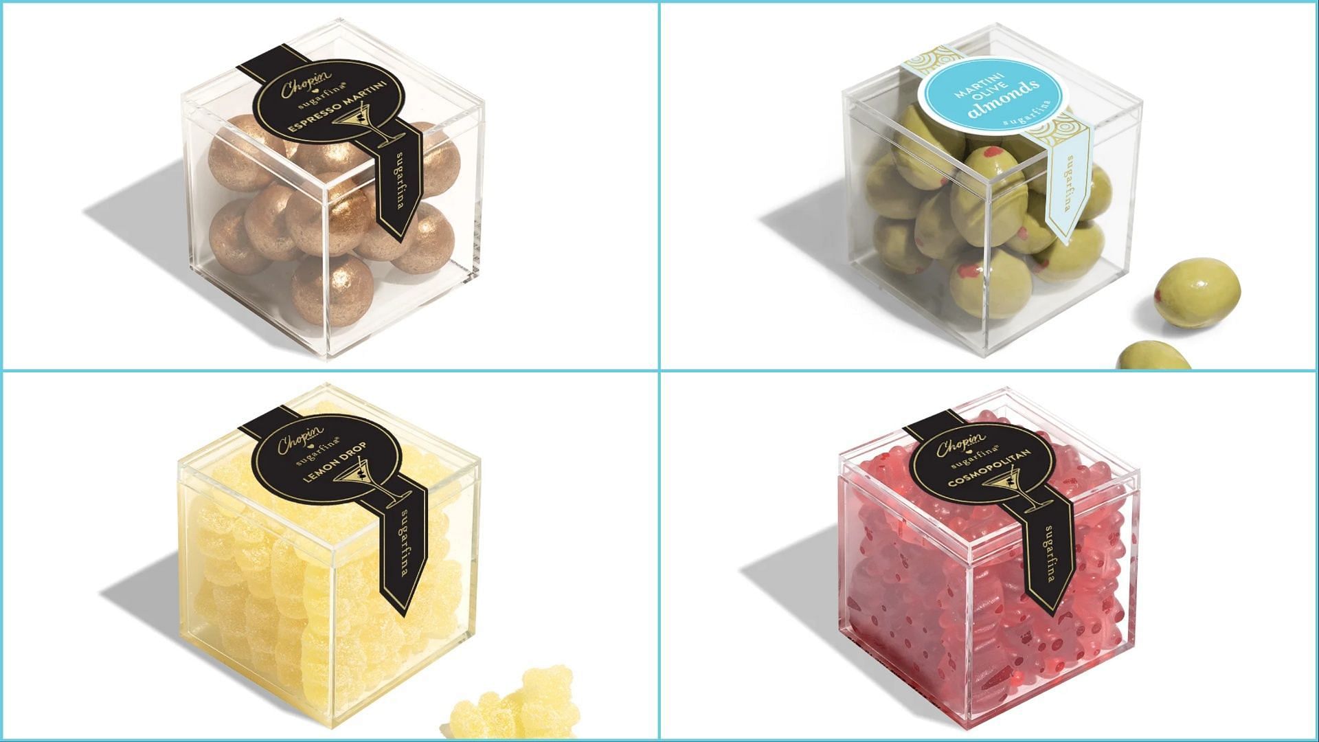 The new vodka-infused candies can be purchased from the brand&#039;s website for a limited time (Image via Sugarfina)