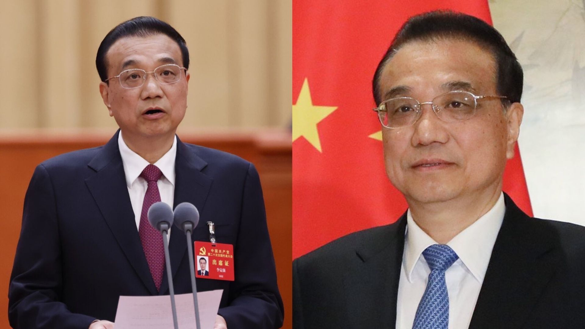 Chinese premier, Li Keqiang has died at the age of 68. (Images via Twitter/@AndyBxxx)