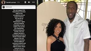 Lakers star Taurean Prince's wife Hanah Usman shares post supporting Palestinians while also condemning Hamas violence
