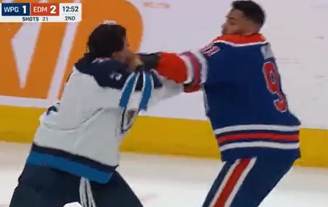 VIDEO: Evander Kane lands big swings on former teammate Brenden Dillon