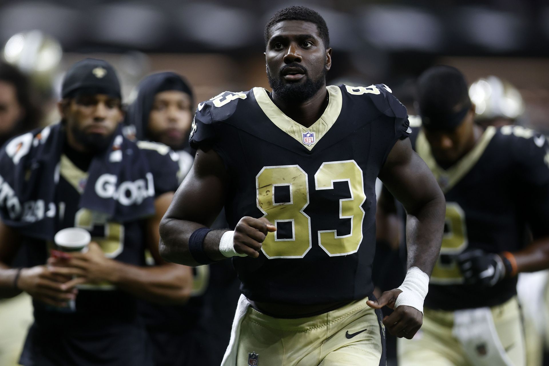 New Orleans Saints tight end Juwan Johnson