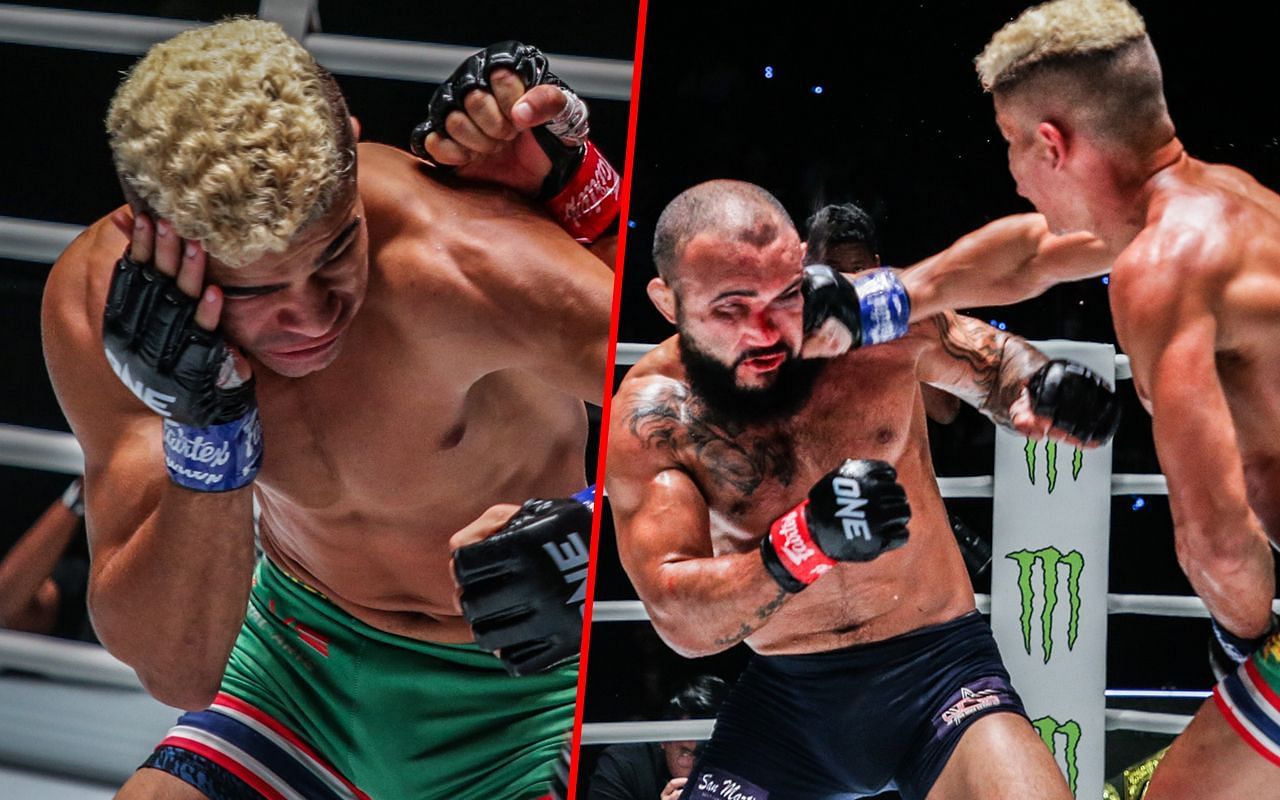 Fabricio Andrade (Left) put on a show at ONE Fight Night 7 (Right)