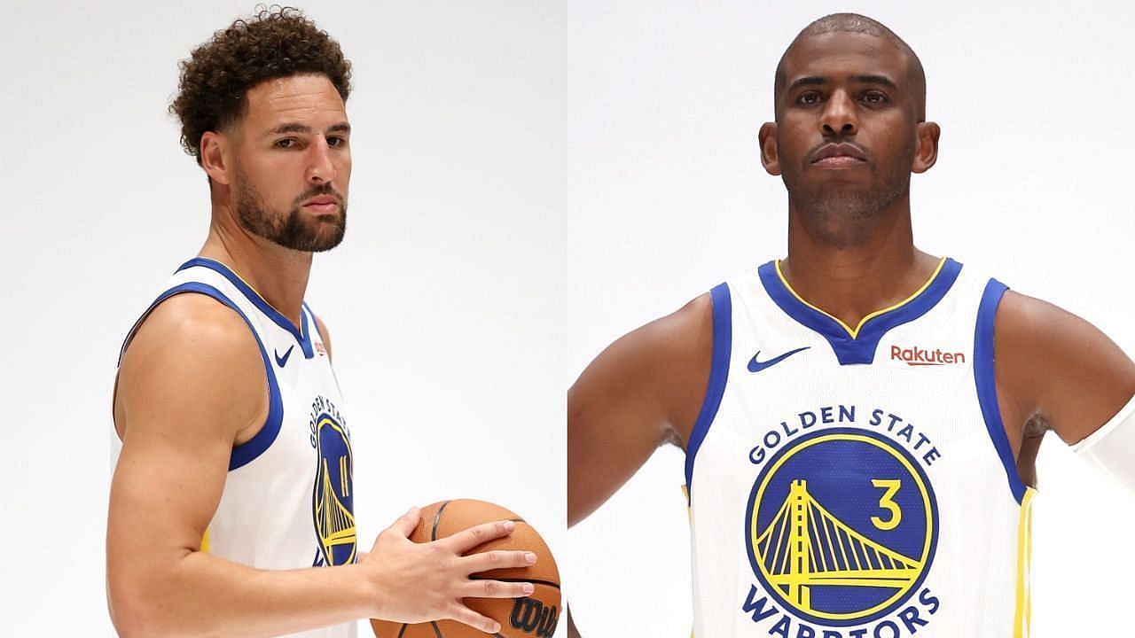 Klay Thompson and Chris Paul (Photos: @warriors/X)