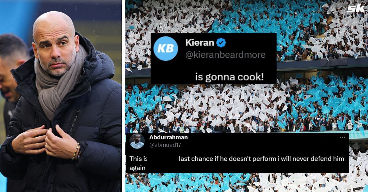 Manchester City fans reacted on X 