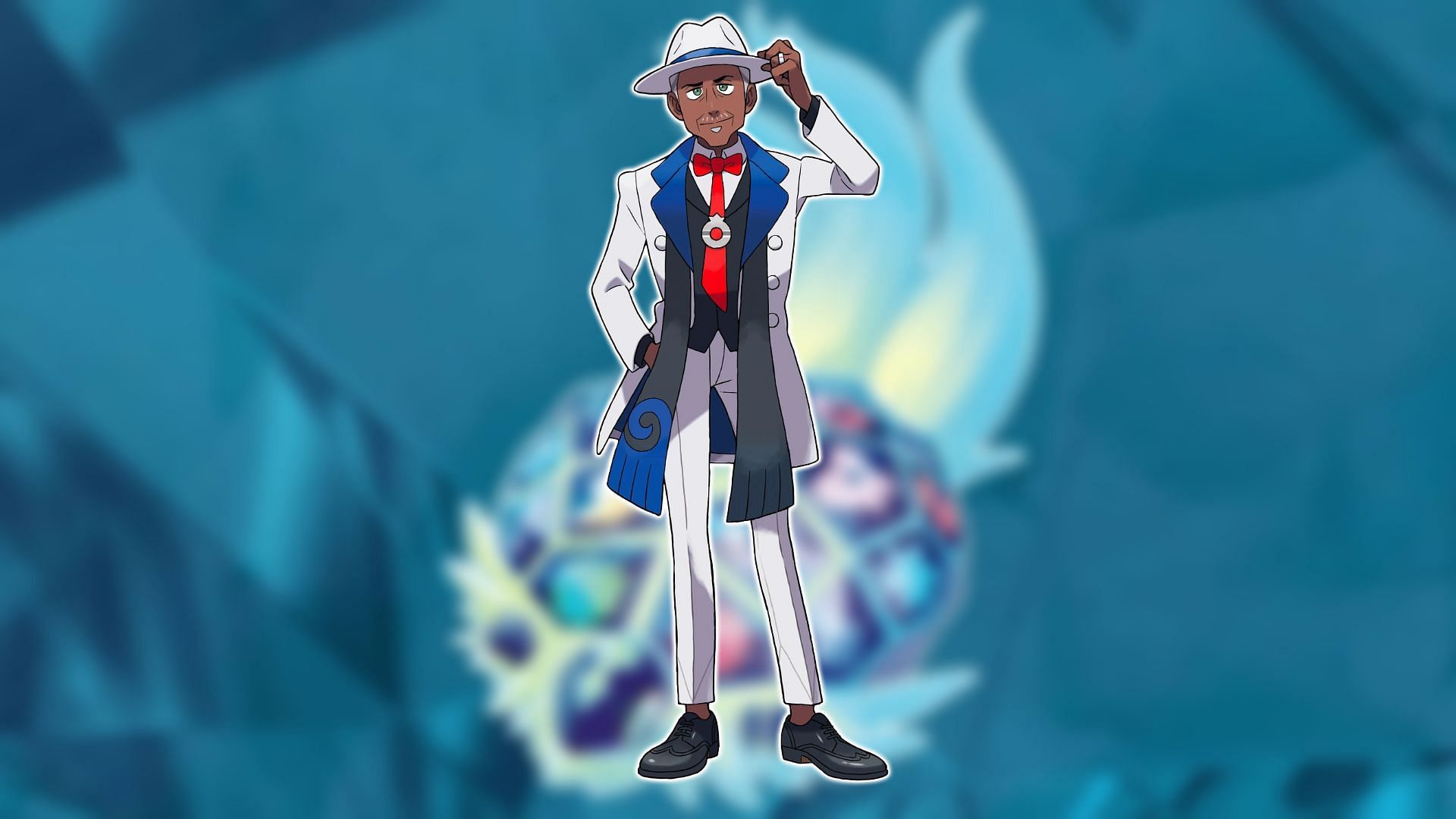 Cyrano as he appears in the Pokemon Scarlet and Violet Indigo Disk DLC.