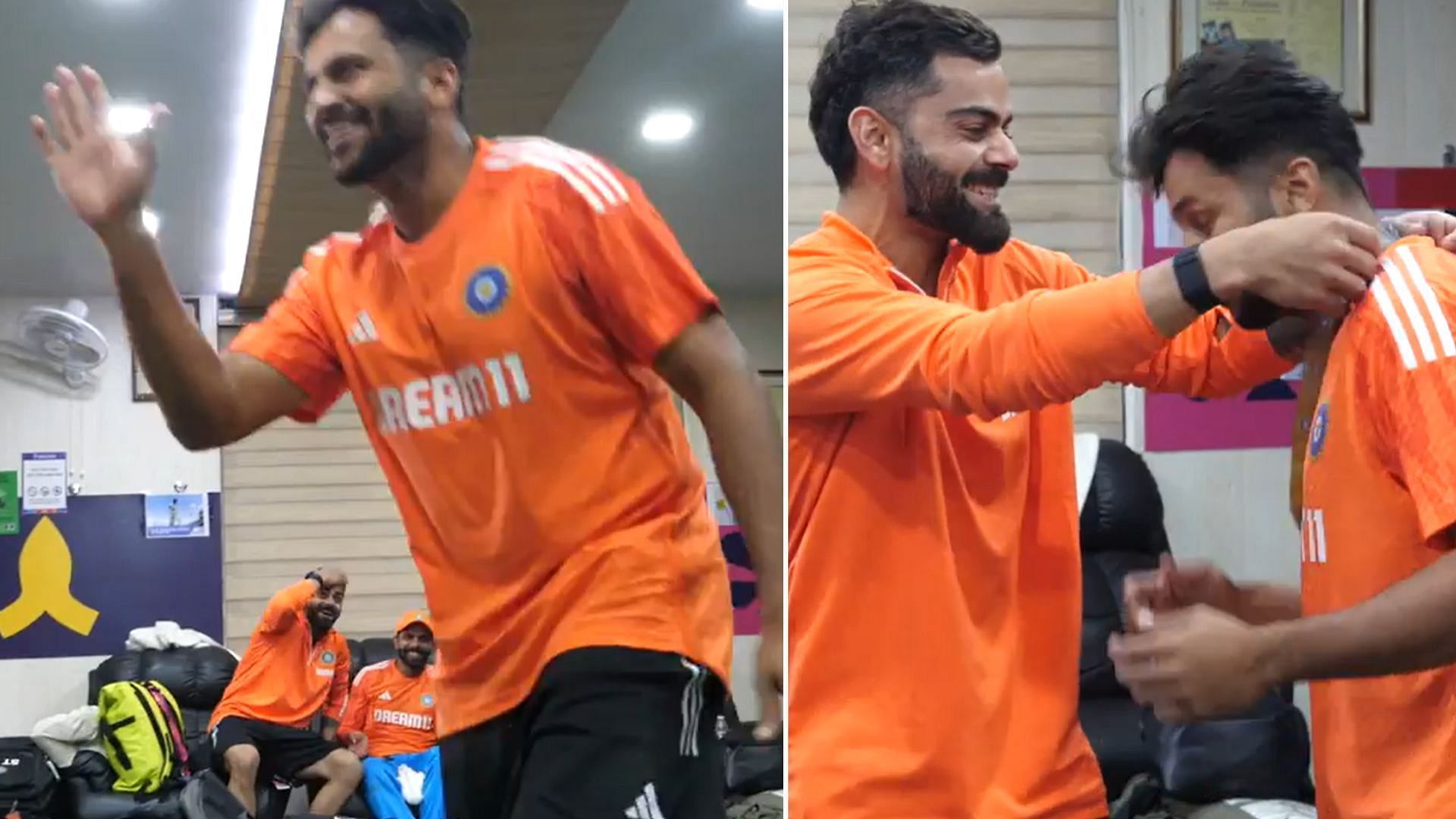 Snippets from Shardul Thakur recieving the medal from Virat Kohli (P.C.:BCCI)