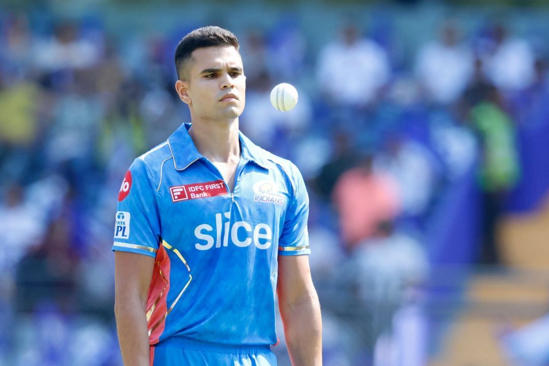 Arjun Tendulkar in action (Image Courtesy: IPLT20)