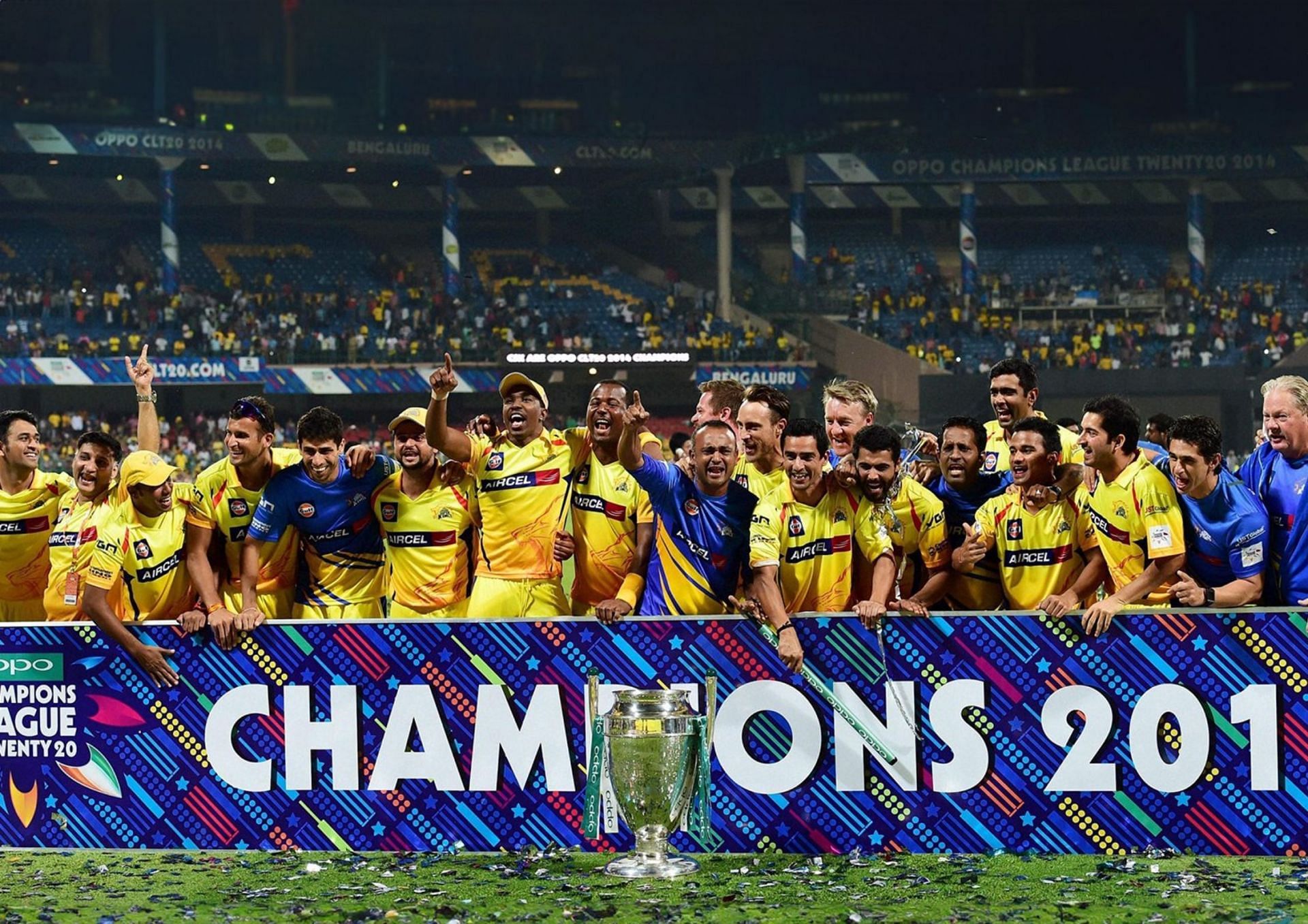CSK were the last team to lift the CLT20 trophy in 2014 (Picture Credits: X/Chennai Super Kings).