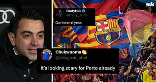 "We are here to dominate"; "Looking scary for Porto already" - Barcelona fans react as Xavi names starting XI for UCL fixture