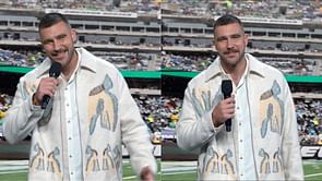 WATCH: Travis Kelce makes surprise appearance on SNL during Taylor Swift segment